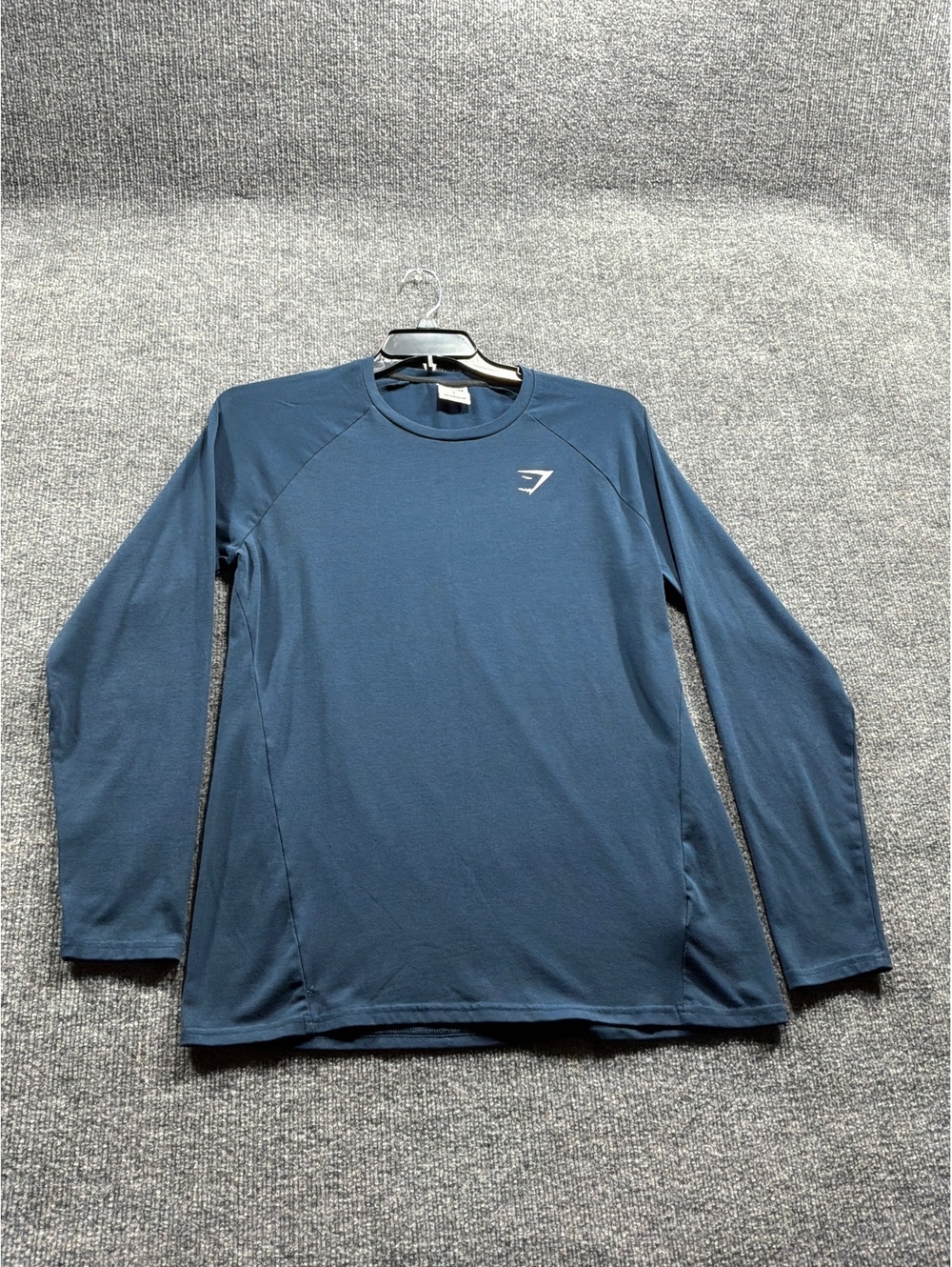 Gymshark blue long sleeve athletic shirt